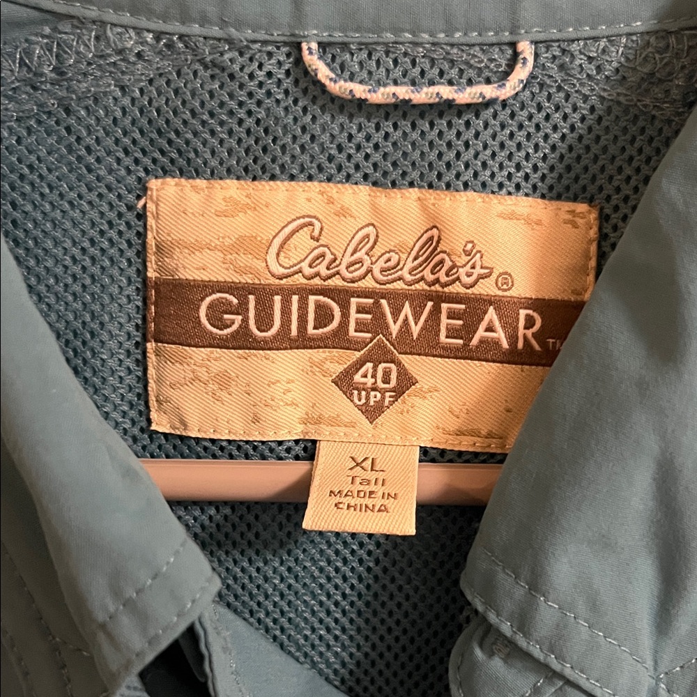 Cabela's Men's Blue Short Sleeve Shirt Jacket - Picture 2 of 6